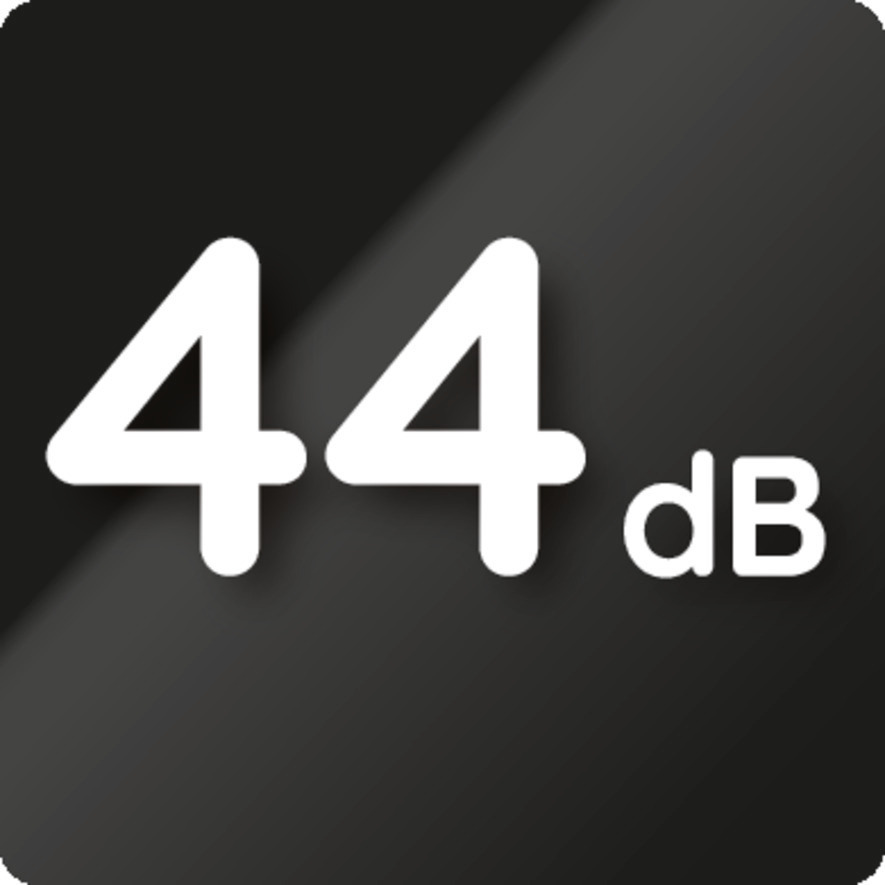 Geräuschlevel 44 dB (A)